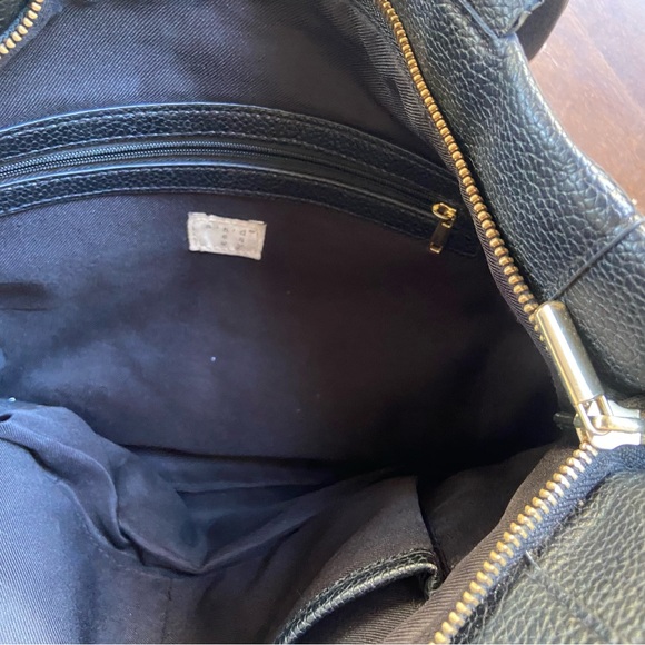 A New Day purse Black Leather Tote Bag - Picture 4 of 4